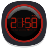 store.artfine.alwayson.clock.led_red_theme