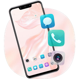 theme.abstract.simple.huawei.p30.pro.gentle.coral.color.launcher.wallpaper