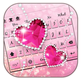keyboard.theme.pink.shiny.diamond.love
