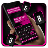 keyboard.theme.pink.black.simple.business