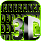 com.ikeyboard.theme.neon_3d.green.black.tech