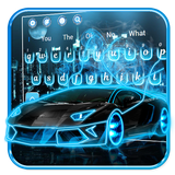 keyboard.theme.blue.neon.sport.car