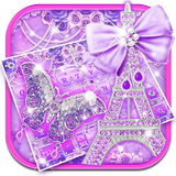keyboard.theme.purple.paris.butterfly