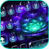 com.ikeyboard.theme.galaxy.purple.flower