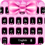 keyboard.theme.pink.bow.lace