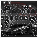 keyboard.theme.luxury.racing.car.black