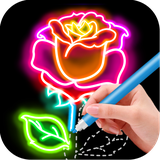 learn.to.draw.glow.flower