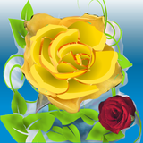 gold.rose.live.wallpaper.water