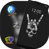 theme.abstract.simple.rock.skull.launcher.wallpaper