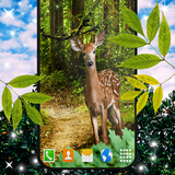 forest.tree.deer.leaves.nature.background.parralax.free.lwp