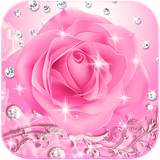 pink.glitter.rose.diamond.wallpaper