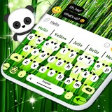 panda.bear.bamboo.cute.fluffy.keyboard.free.emoji.best.theme.hd
