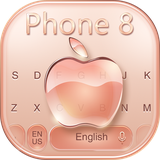 keyboard.theme.apple.phone8.gold