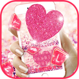 com.ikeyboard.theme.sparkle.pink.heart