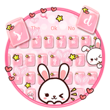 keyboard.theme.cute.bunny.love