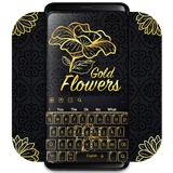 keyboard.theme.gold.flower.black