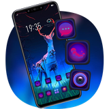 theme.abstract.simple.three.dimensional.deer.launcher.wallpaper