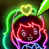 com.iz.coloring.games.book.pages.drawing.glow.doodle.art.free.neon.paint