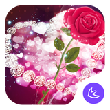 com.apusapps.theme.i_dream_magic_gold_butterfly_knot_rose_love_f6bf369b4f