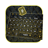 keyboard.theme.black.gold.leather