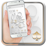 white.gold.sony.xperia.theme