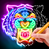 learn.to.draw.glow.animal