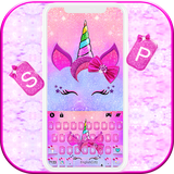 com.ikeyboard.theme.rosy.unicorn.bowknot