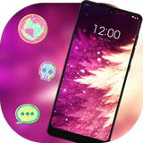 theme.flower.plant.rose.stardust.abstract.shiny.beautiful.pink.feather.wallpaper