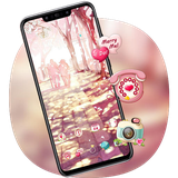 theme.romance.love.couple.walking.along.aisle.romantic.launcher.wallpaper