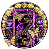 golden.purple.butterfly.launcher.theme