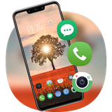 theme.colorful.bright.sun.rays.behind.tree.nature.galaxy.g10.launcher