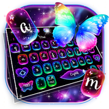 keyboard.theme.neon.colorful.butterfly.shinny