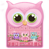 keyboard.theme.cute.owl.pink