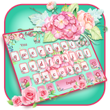 keyboard.theme.vintage.pink.flower