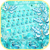 com.ikeyboard.theme.blue.rose.butterfly