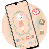 theme.hand.drawing.pink.cute.cartoon.girl.launcher.wallpaper