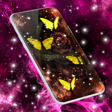 gold.butterfly.glitter.lwp