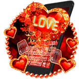 keyboard.theme.love.heart.sparkling.red