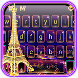 com.ikeyboard.theme.neon.paris.night.tower