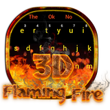 red.fire.burning.flame3d.keyboard.theme