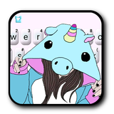 com.ikeyboard.theme.hat.unicorn.girl