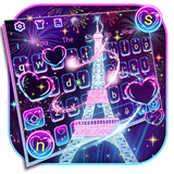 keyboard.theme.neon.paris.tower.shiny