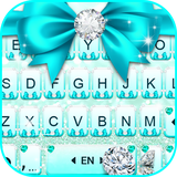 com.ikeyboard.theme.cyan.diamond.bowknot