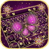 com.ikeyboard.theme.purple.gold.butterflies