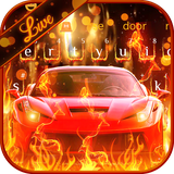 keyboard.theme.fire.burning.car