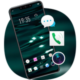 theme.abstract.simple.green.water.ripple.reflection.launcher.wallpaper