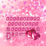 keyboard.theme.diamond.glitter.heart.pink