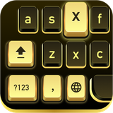 gold.black.panda.keyboard.theme