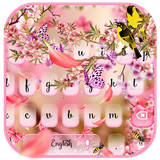 keyboard.theme.cute.pink.summer.flowers