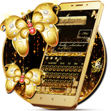 keyboard.theme.gold.butterfly.shining